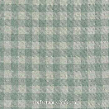 acufactum  - Baumwoll Webstoff - Karo Grün